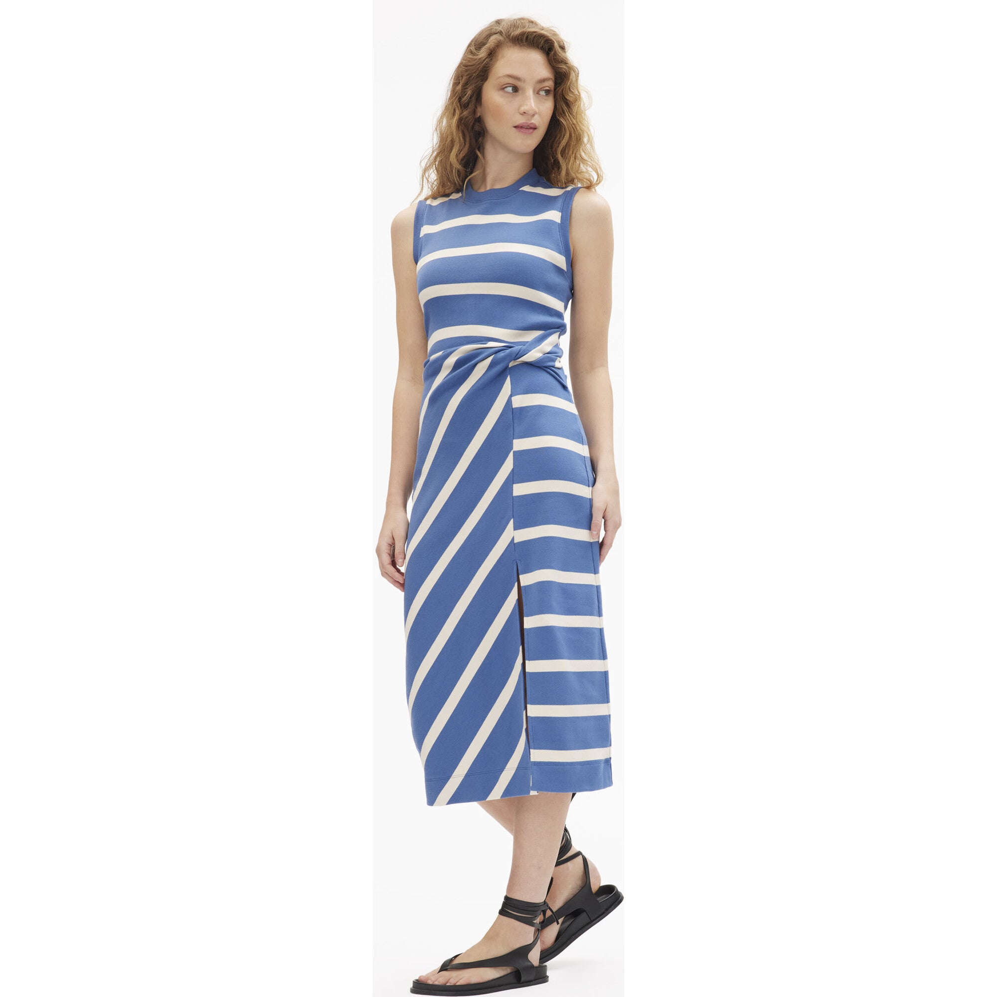 Sleeveless Striped Cody Dress, Stripes