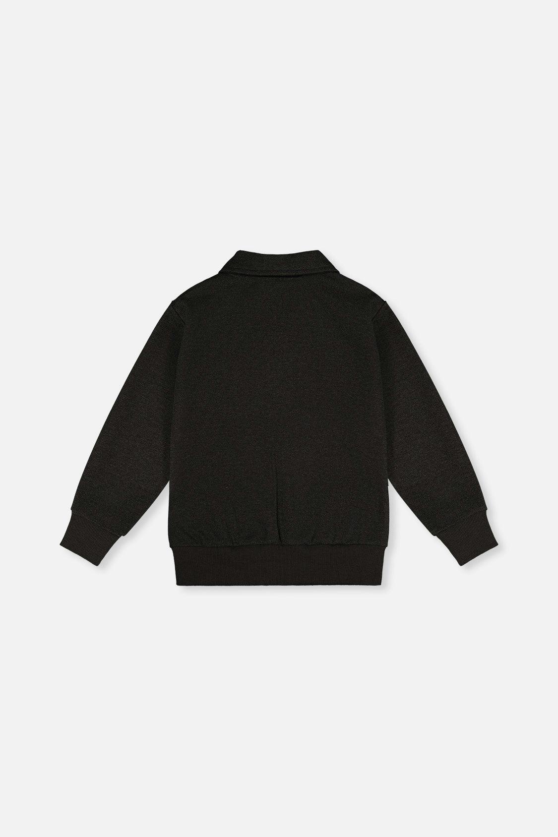 Front Zip Jacket Black