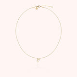 Initial Necklace, 14k Yellow Gold Filled
