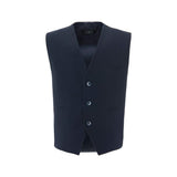Navy Solid Vest & Bowtie