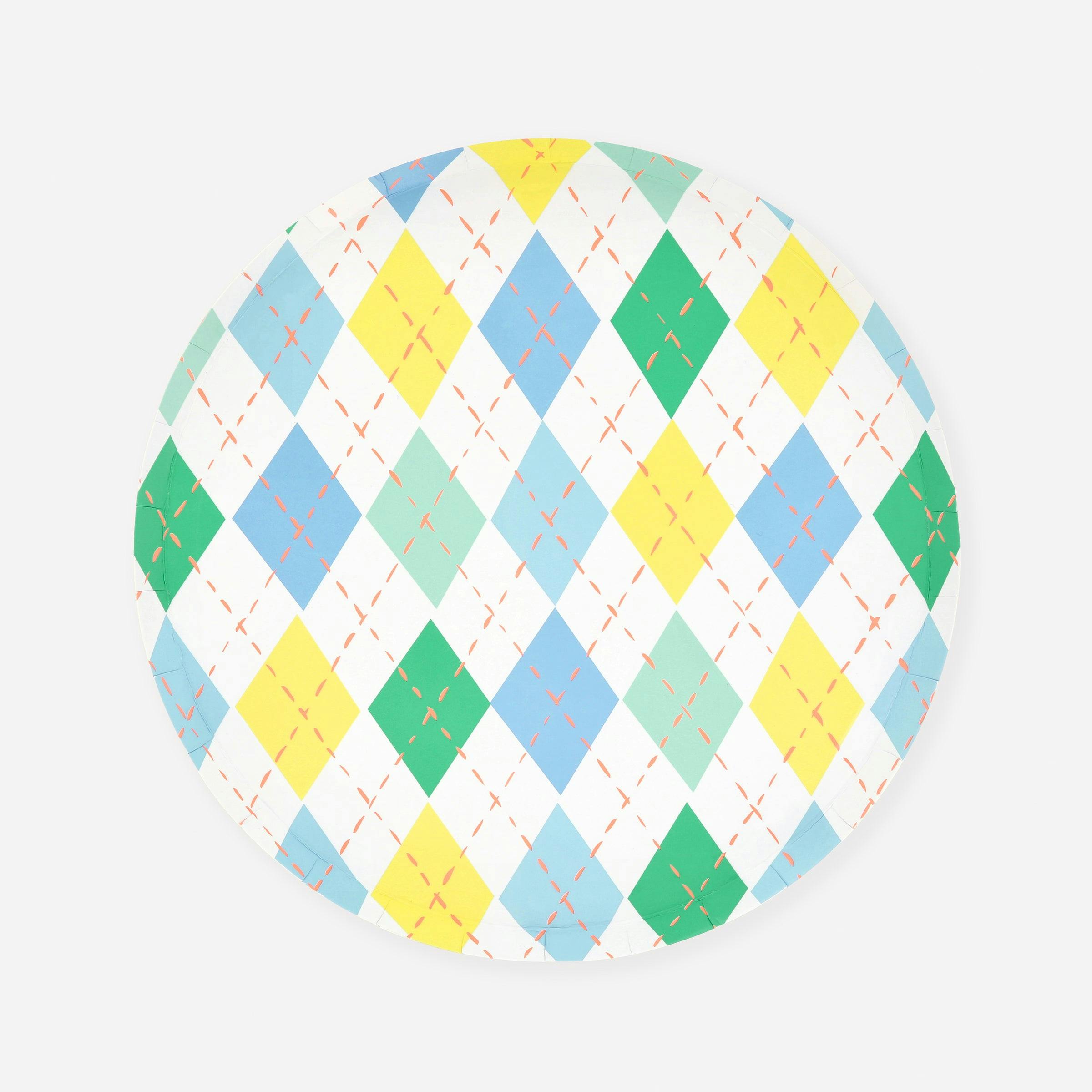 Argyle Side Plates