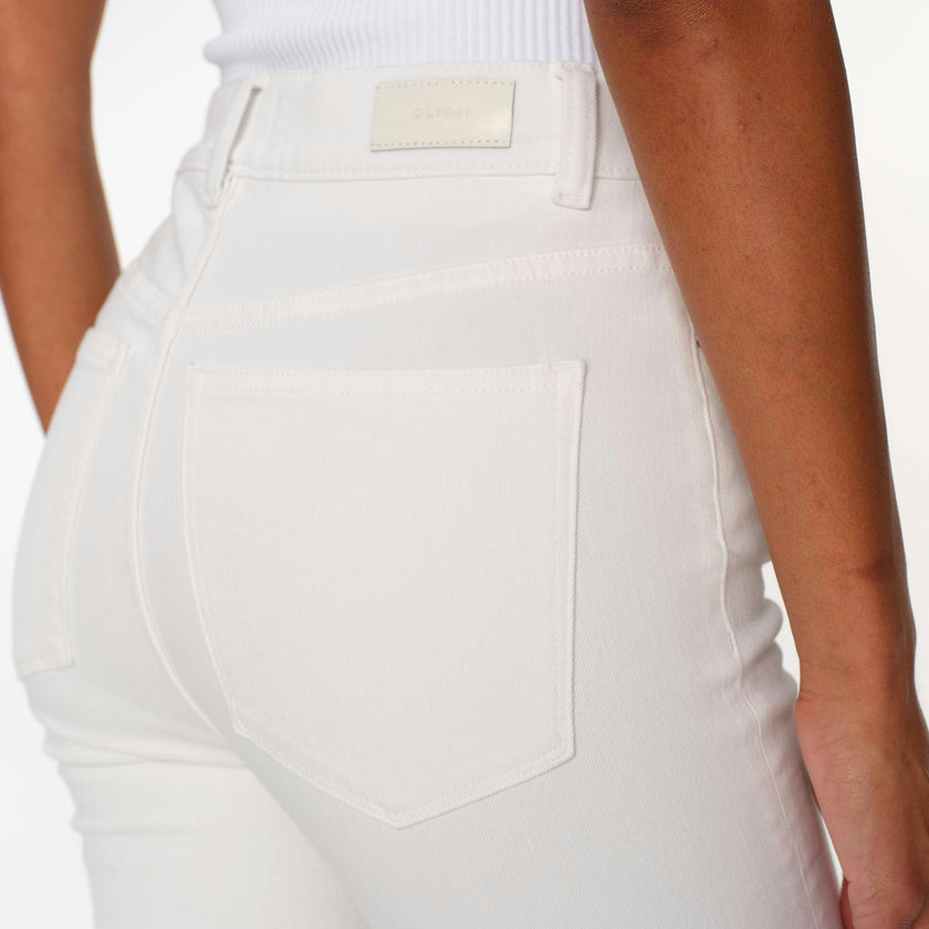 Bridget Boot High Rise Instasculpt™ Crop Jeans | White
