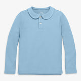 Kids long sleeve peter pan polo
