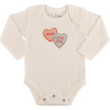 long sleeve graphic bodysuit | candy hearts