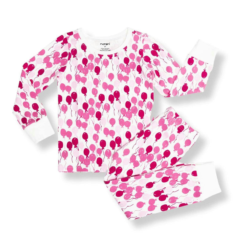 Print Long Sleeve Cuffed Pajamas