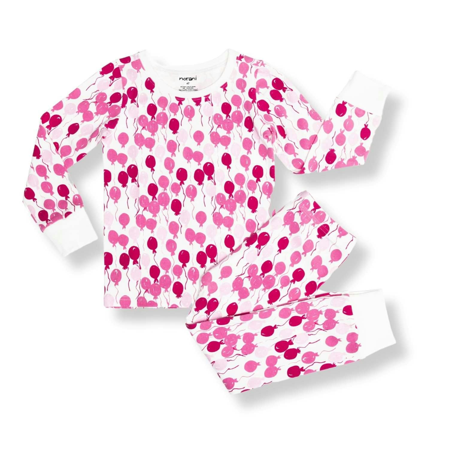 Print Long Sleeve Cuffed Pajamas