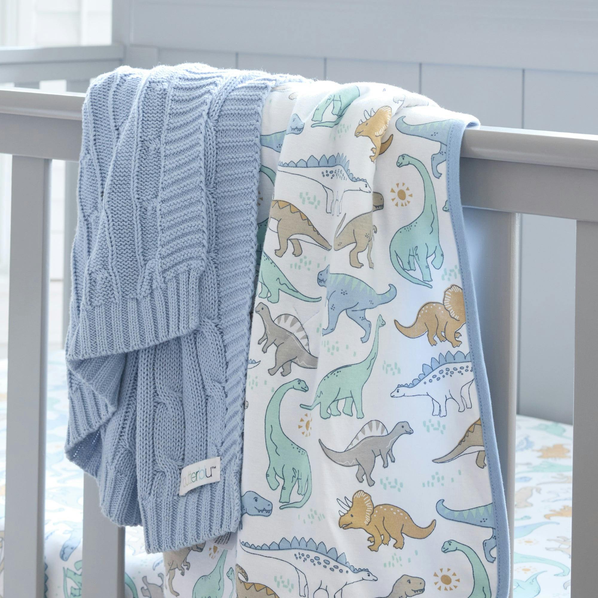 QUINN Reversible Light Weight Quilted Baby Blanket