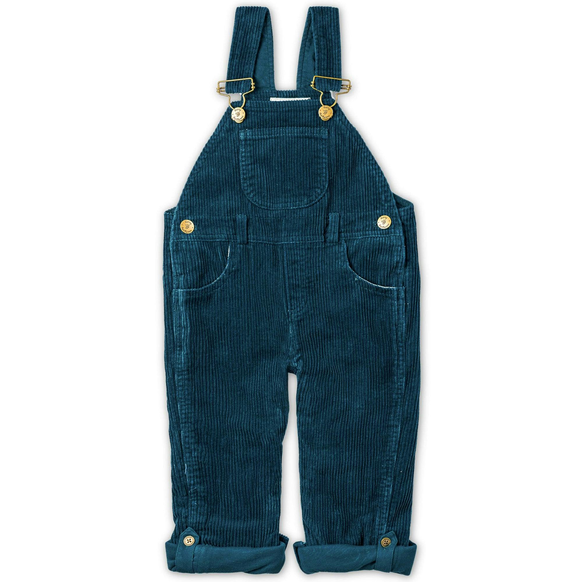 Evergreen Chunky Cord Overalls
