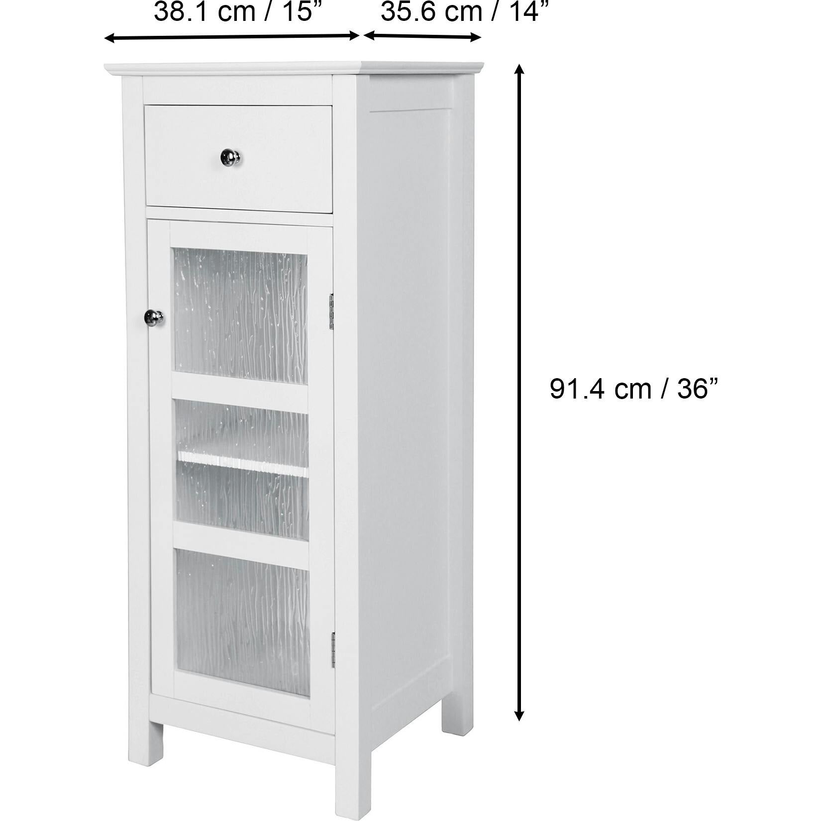 Connor Floor Cabinet with Adjustable Shelf and Storage Drawer