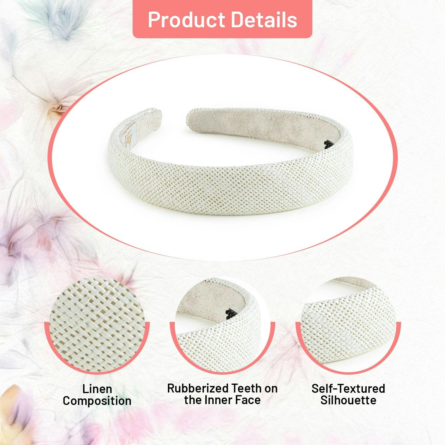 Halo Luxe Tabitha Luxe Linen Headband - Ivory