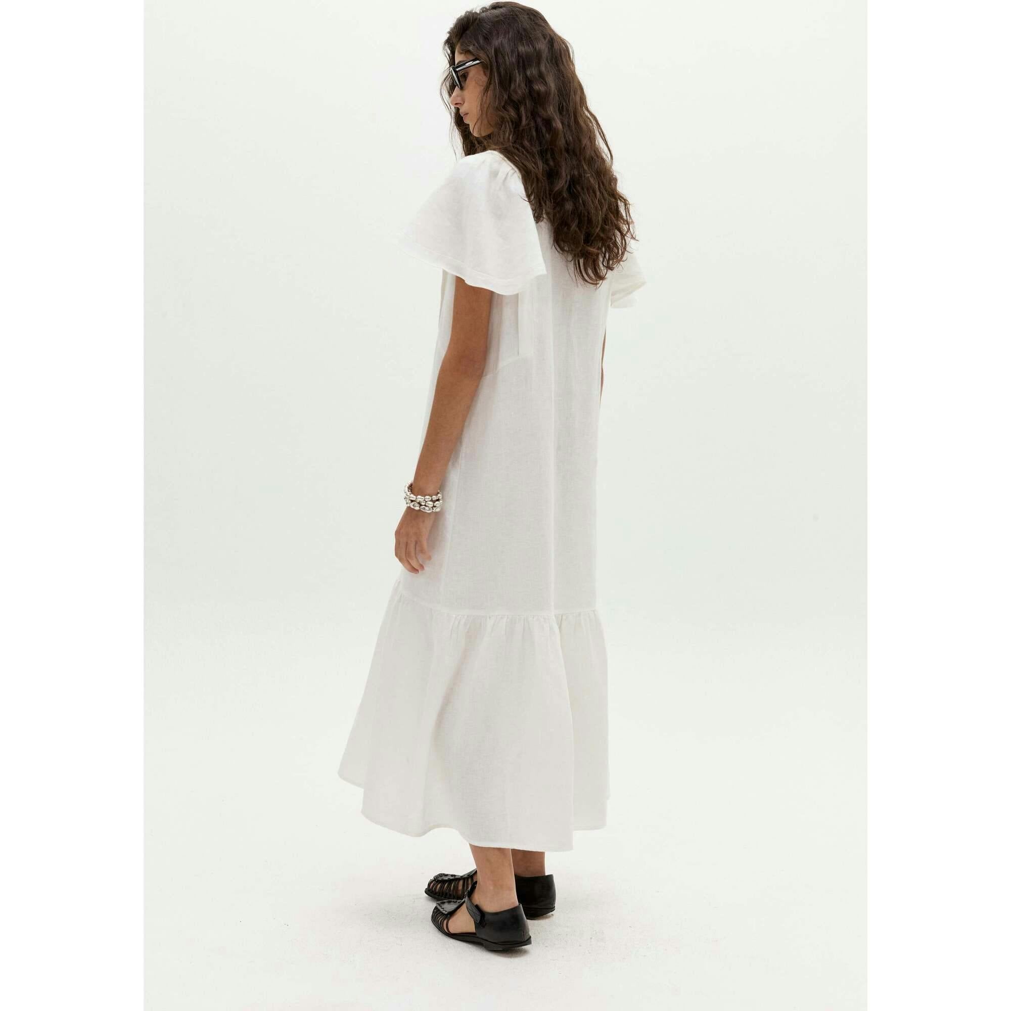 Willow Linen Dress - Off White