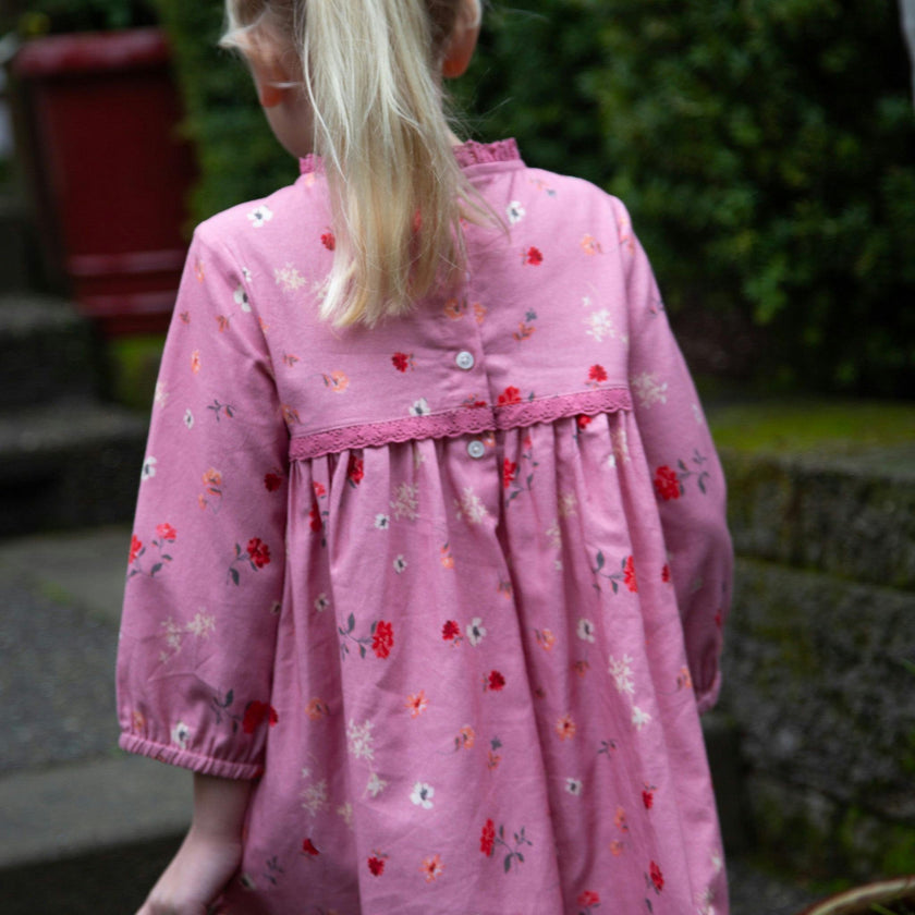 Priya Dress with Lace Trim | Sunday Pink