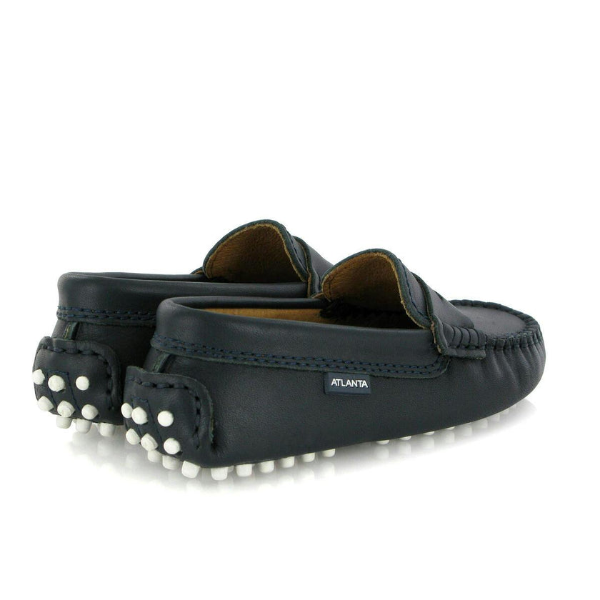 Penny 032 Driving shoes, dark blue smooth leather