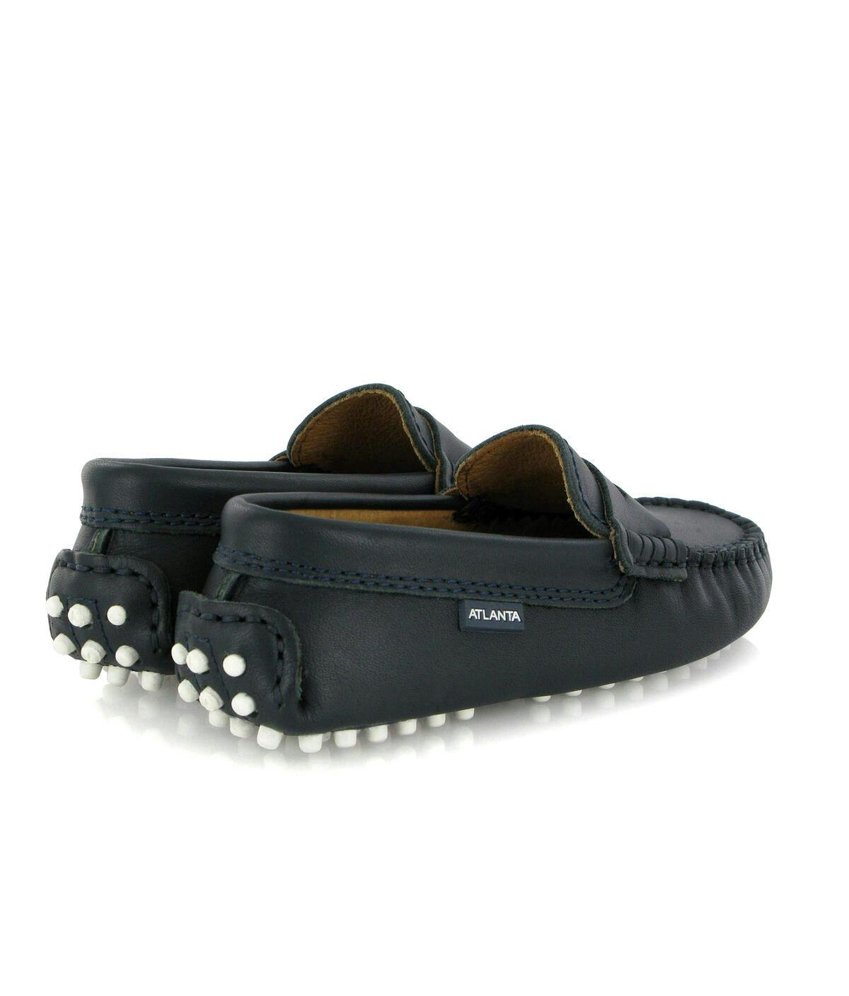 Penny 032 Driving shoes, dark blue smooth leather