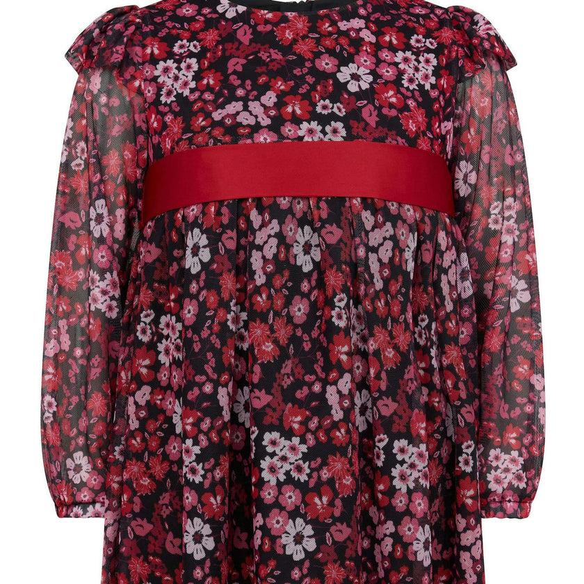 Chloe Winter Floral Party Dress