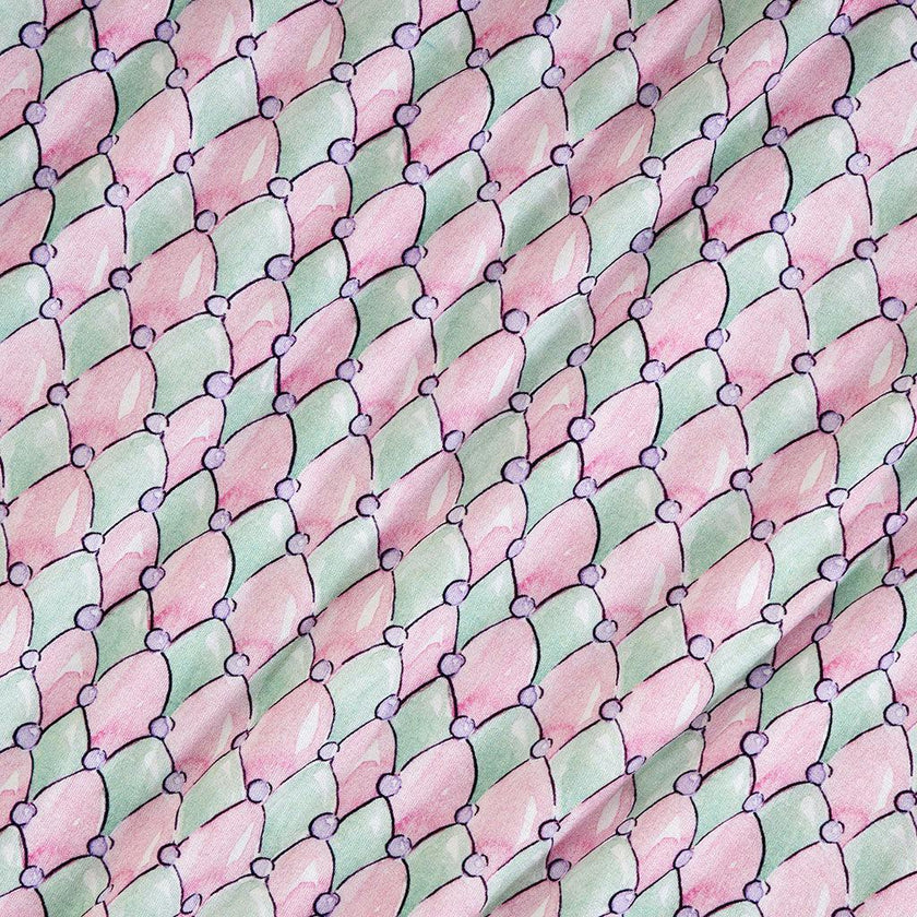 Harlequin Diamonds French Terry Skater Skirt