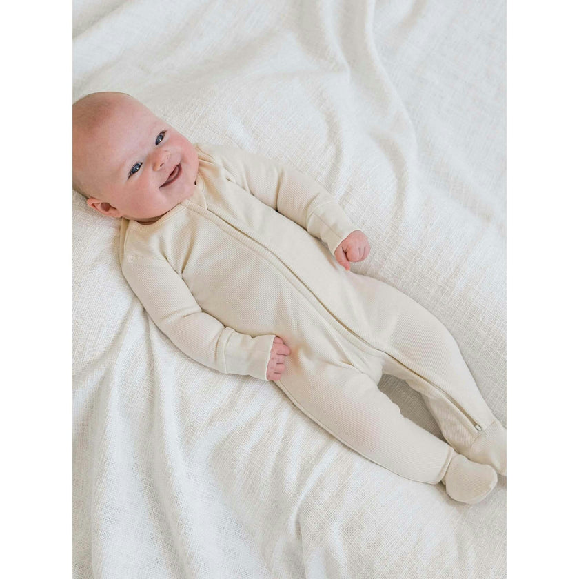 Kit Ribbed Zipper Sleeper