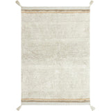Washable Rug Bloom Natural, White