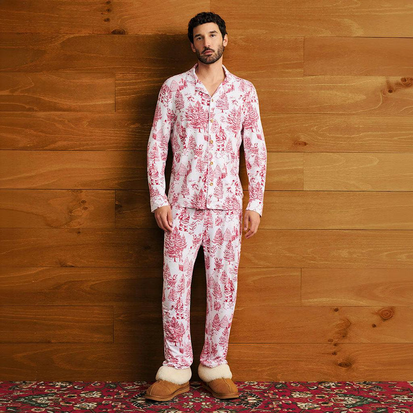 Father Christmas Men's Luxe Pajama Pant Set