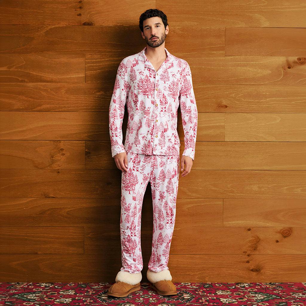 Father Christmas Men's Luxe Pajama Pant Set