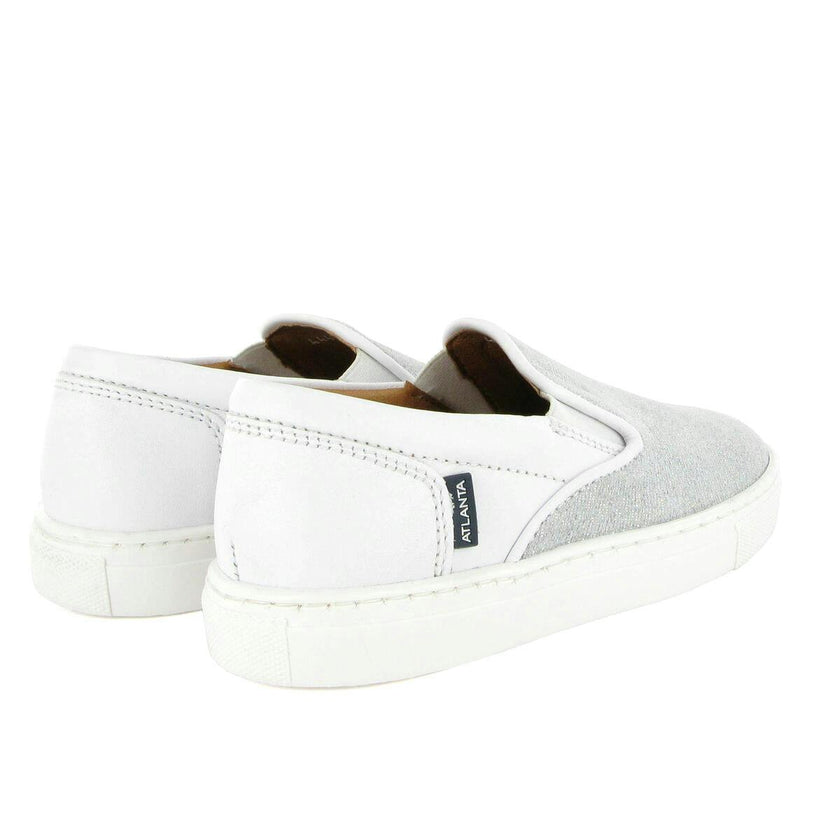 Slip On Sneaker, White Leather