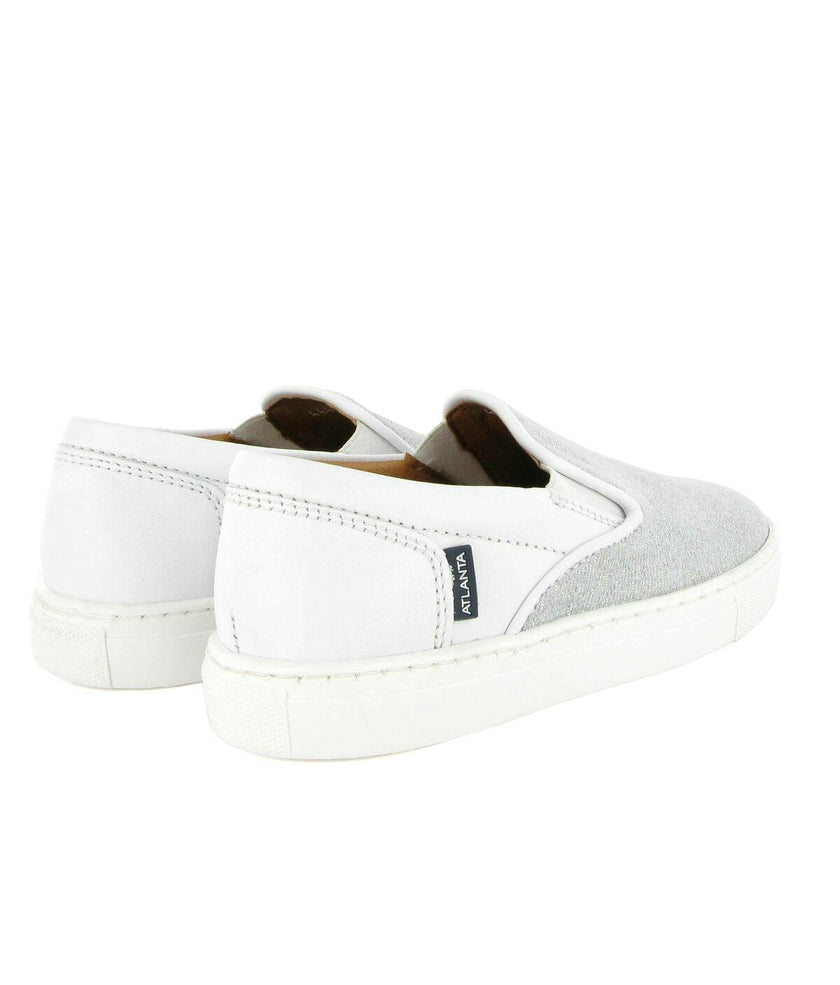Slip On Sneaker, White Leather