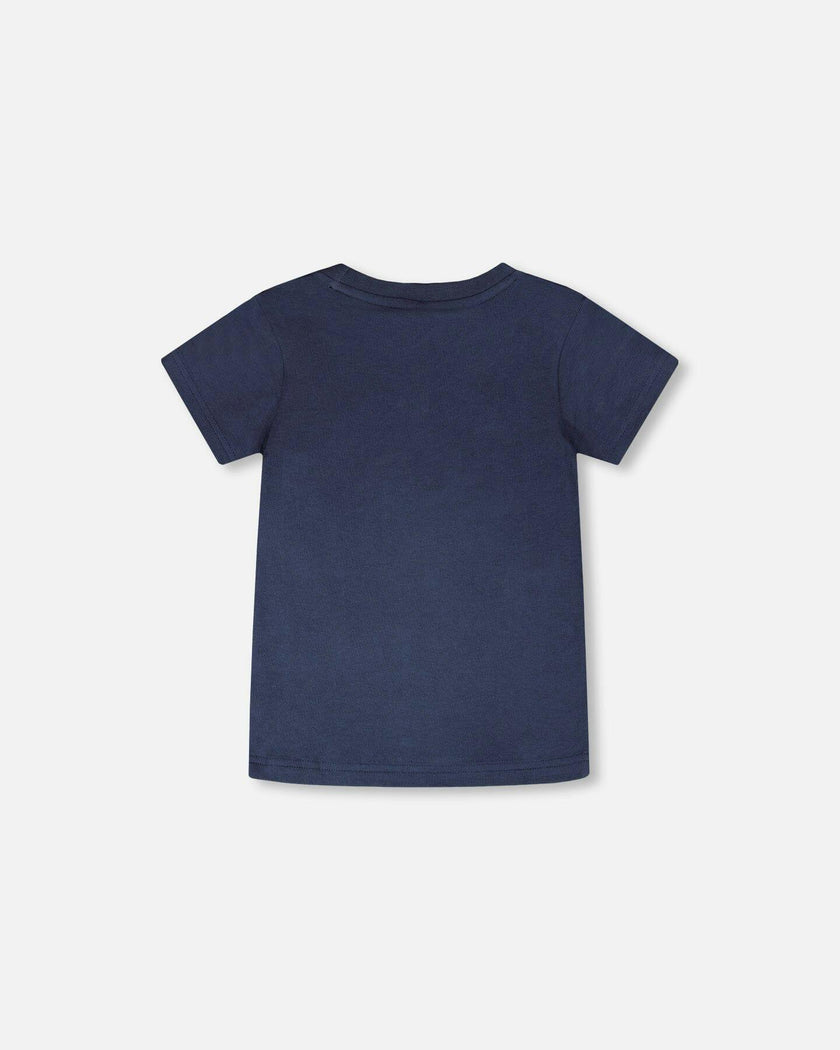 Organic Cotton Short Sleeve T-Shirt Blue