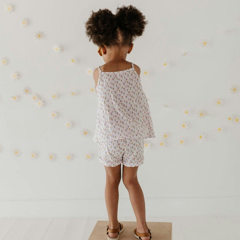 Girl's Gauze Tank & Short Set