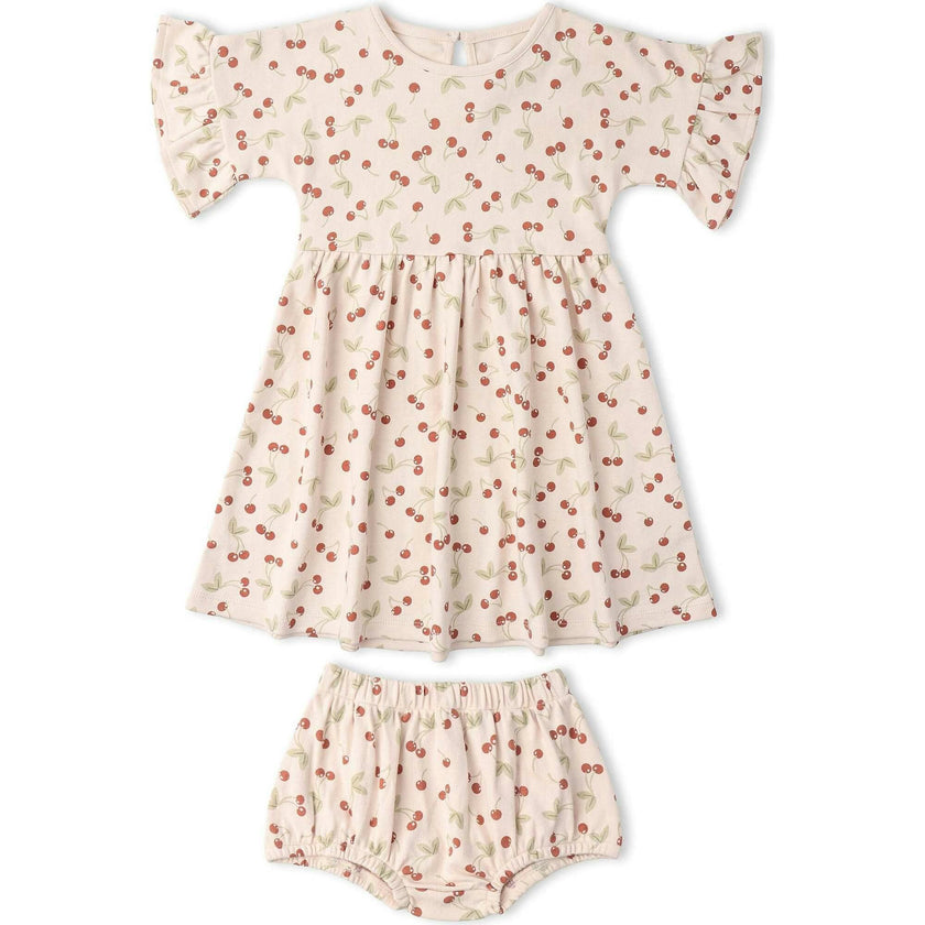 Organic Dolman Sleeve Dress - Cherry