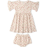 Organic Dolman Sleeve Dress - Cherry