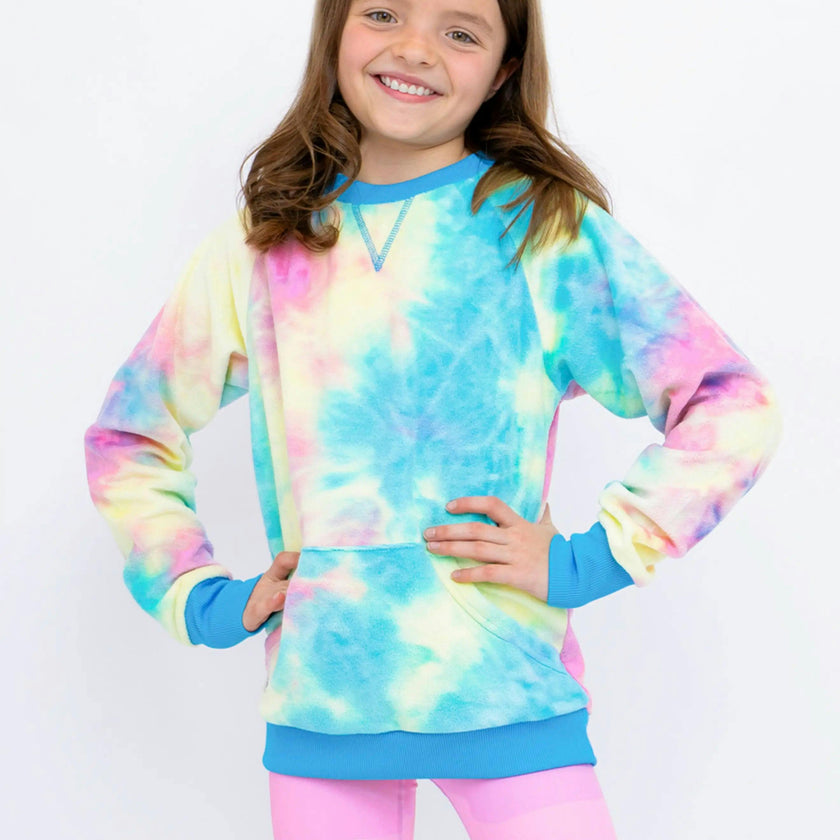 Minky Crewneck Sweatshirt - Tie Dye