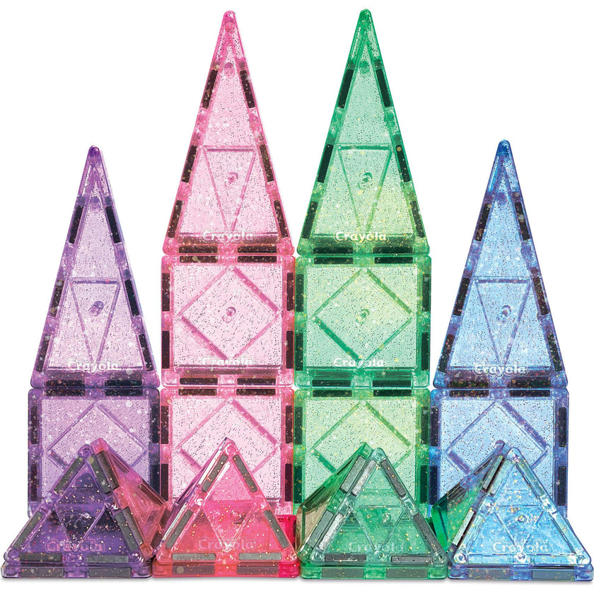 Crayola Glitter Magnetic Tiles 40 Piece Set