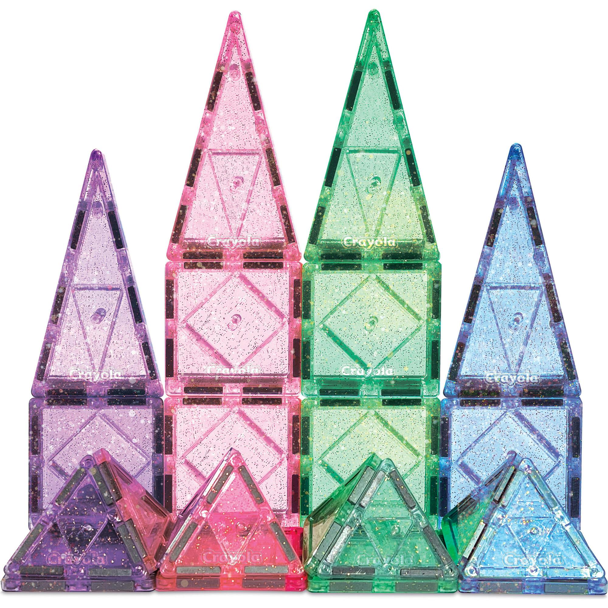 Crayola Glitter Magnetic Tiles 40 Piece Set