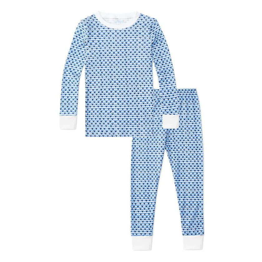 Sailor Hearts Two Piece Kids Pajamas