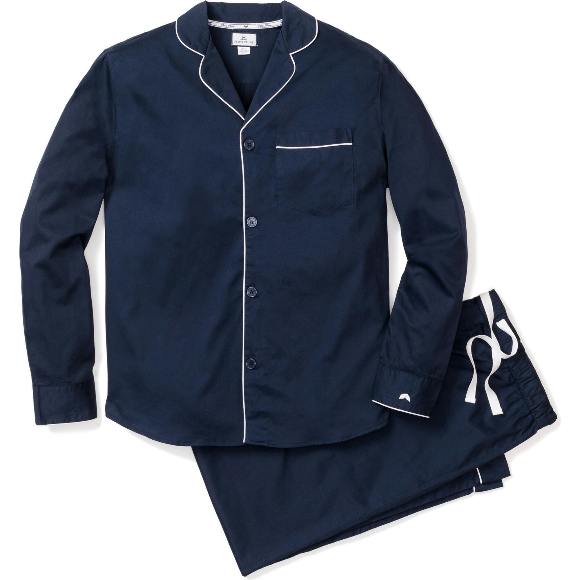 Men's Pima Pajama Set in Black