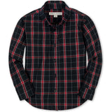 Organic Long Sleeve Stretch Poplin Shirt, Black