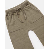 Chunky Ribbed Knit Elastic Waistband Drawstring Relaxed Fit Joggers
