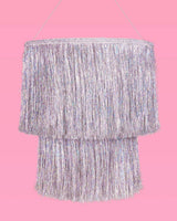 Shimmer Chandelier - iridescent foil chandelier