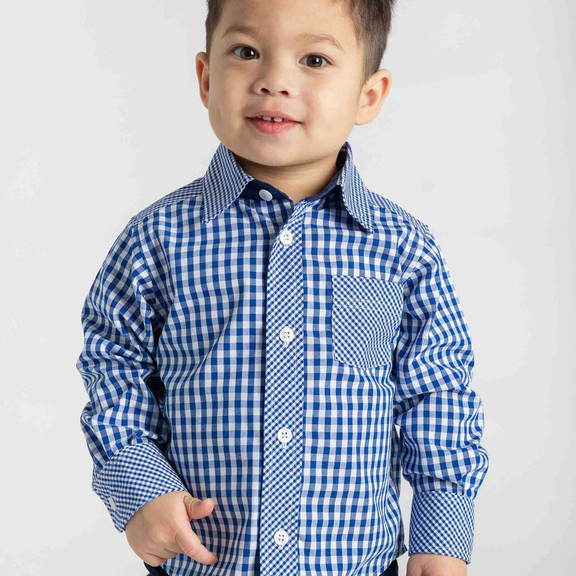 Gingham Button Down Shirt