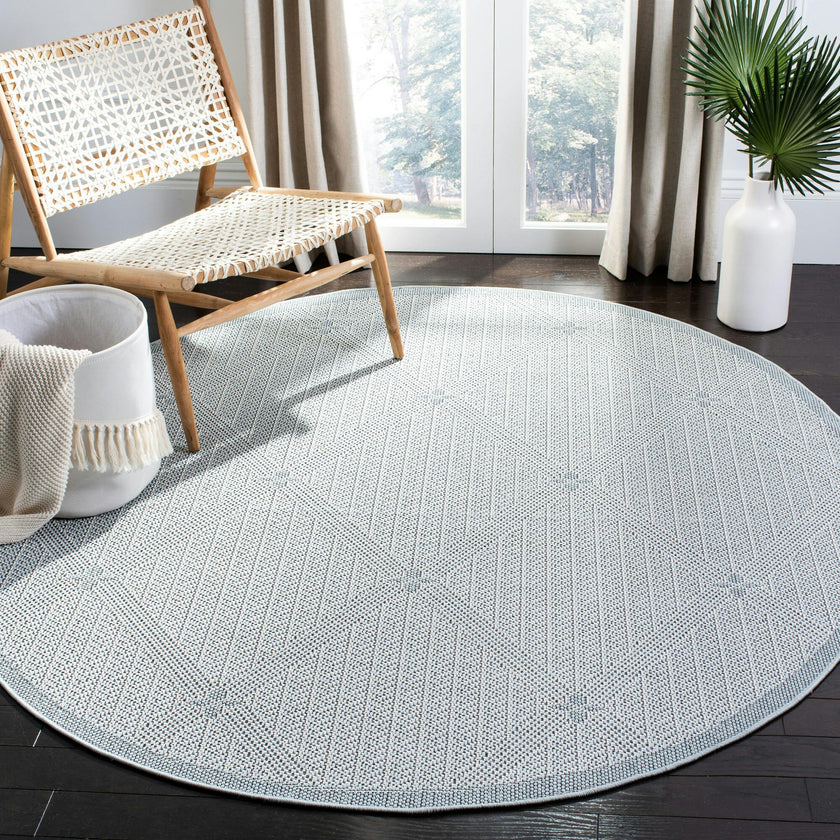 Bermuda Sienna Indoor/Outdoor Rug, Light Blue