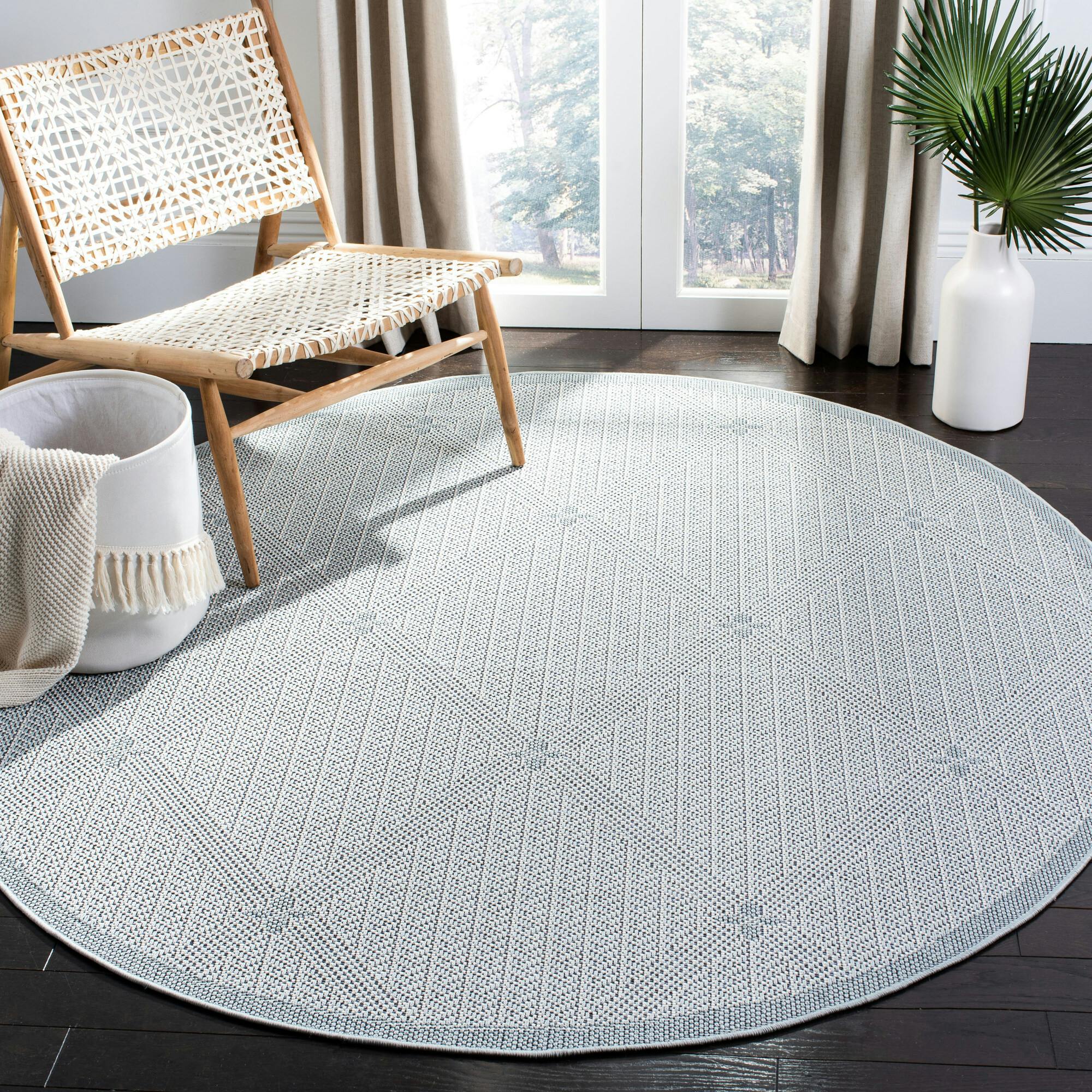 Bermuda Sienna Indoor/Outdoor Rug, Light Blue