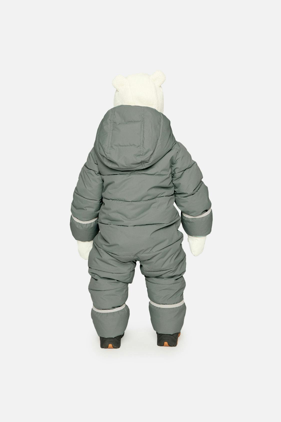 Baby Cloud One Piece Snowsuit Adapted For Car Seats Sage Green