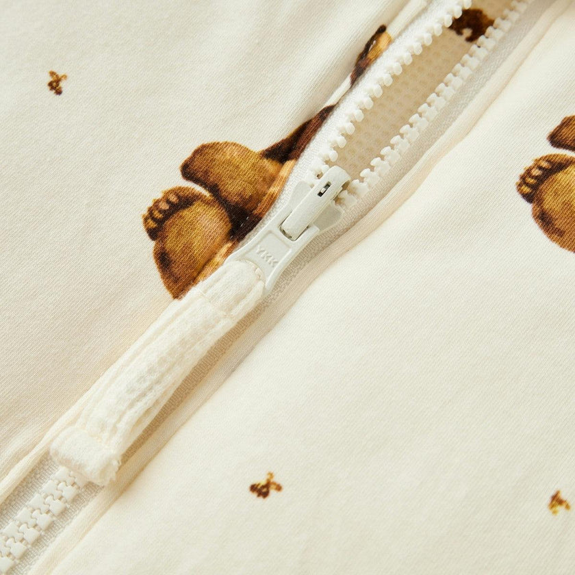 Honey Reversible Waffle Knit Hooded Jacket