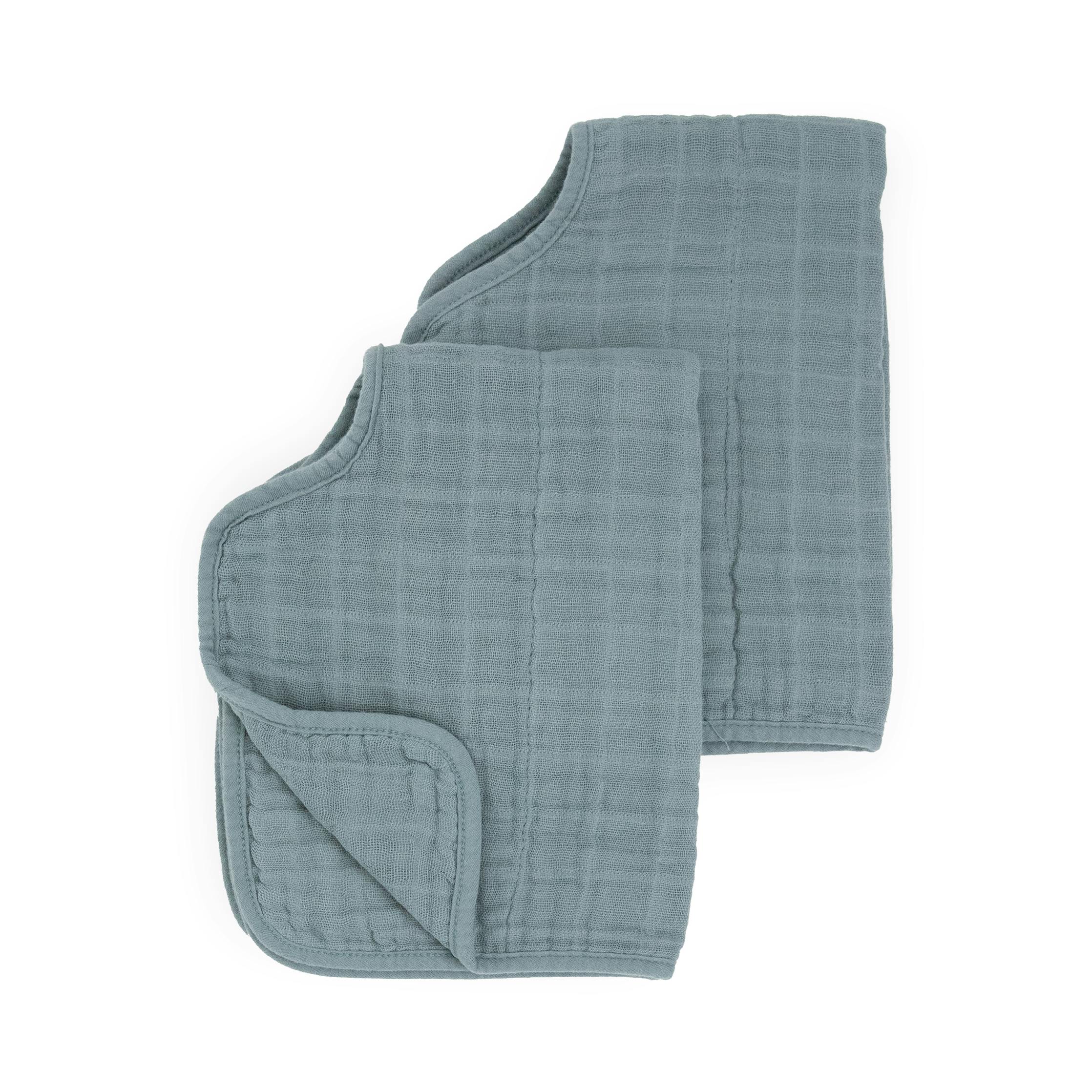 Cotton Muslin Burp Cloth 2 Pack - Sea