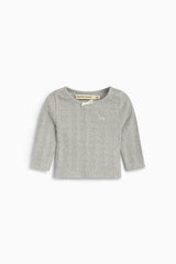 TNS Logo Baby Tee Mid Grey Melange