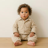 Organic Corduroy Jumpsuit - Oat