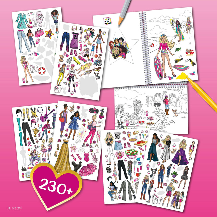 Color & Sticker Fun: Barbie