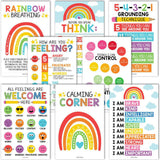 16-Piece Laminated Colorful Prek & Kindergarten Posters