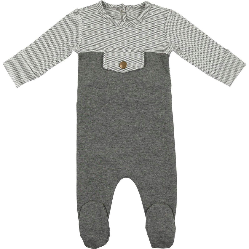 Snap Pocket Long Sleeve Footie