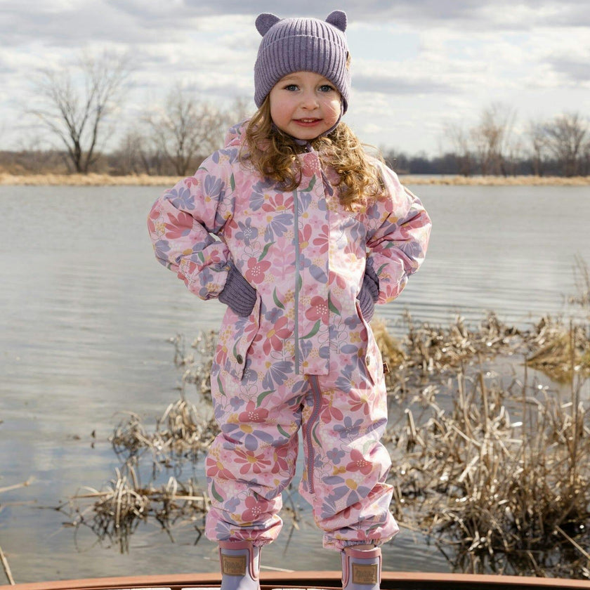 Baby Mid-Season One-Piece Outerwear With Hat